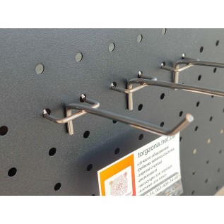 Гачок хромований в перфорацію L100мм.d4мм. крок 30мм